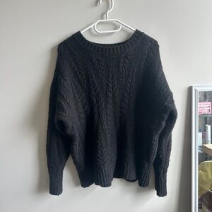 Little mountain black knit sweater one size